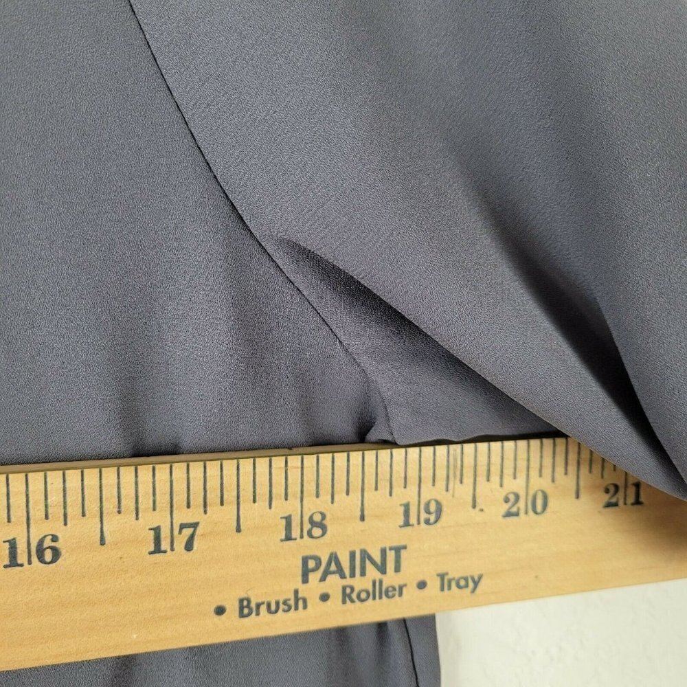 Style Tree Sz Sm Women's Drapey Blouse Gray Vintage Y2K Business Casual EUC - Picture 9 of 11